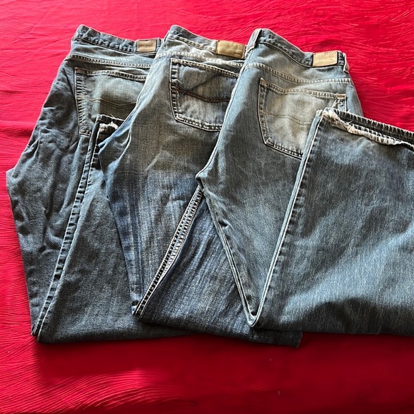 Three pairs of men’s Mavi jeans